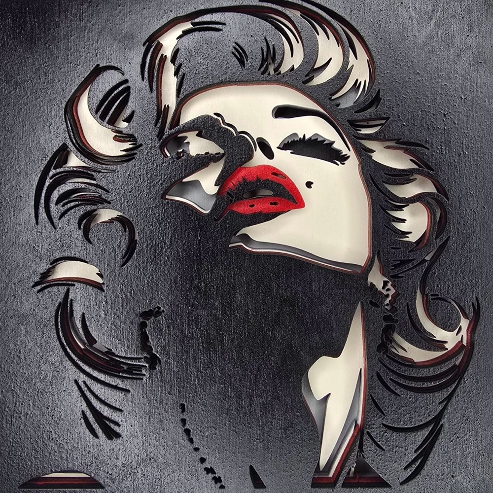 Marilyn Monroe Abstract 3D